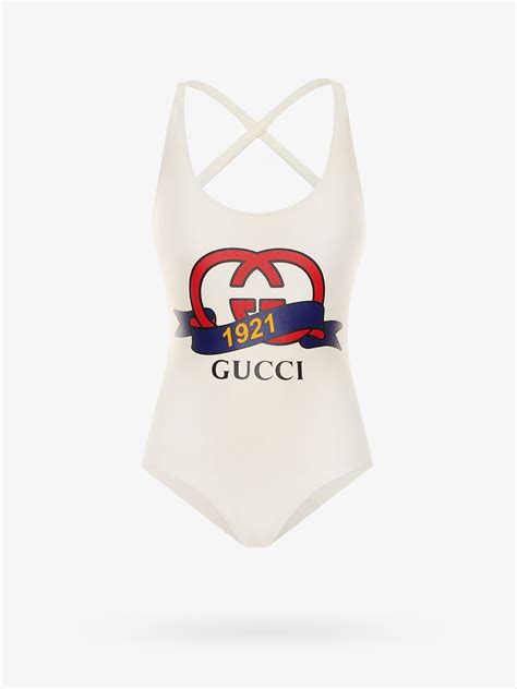 gucci white one piece swimsuit|Gucci bikini blue.